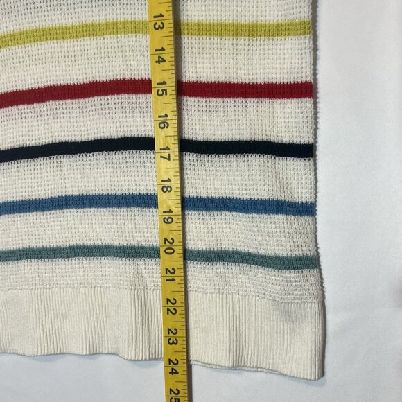Faherty Women’s Knit Sweater Striped Cotton Cashmere Small Size Lightweight - Picture 8 of 12